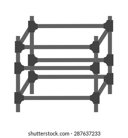 Scaffolding, steel, engineering icon vector image. Can also be used for construction, interiors and building. Suitable for use on web apps, mobile apps and print media.