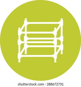 Scaffolding, steel, engineering icon vector image. Can also be used for construction, interiors and building. Suitable for use on web apps, mobile apps and print media.
