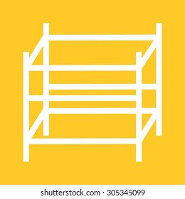 Scaffolding, steel, engineering icon vector image. Can also be used for construction, interiors and building. Suitable for use on web apps, mobile apps and print media.