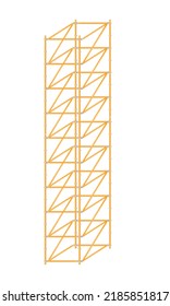 scaffolding, white background, used in construction areas.