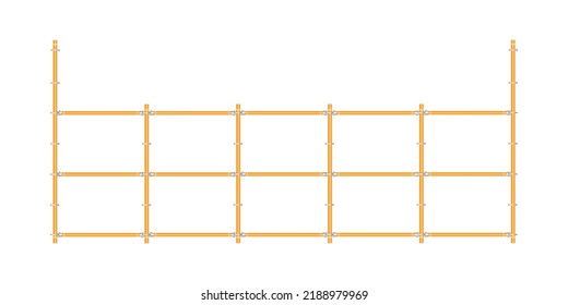 andamio, fondo blanco, usado en áreas de construcción.