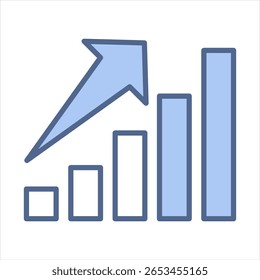 Scalability Blue Icon Vector Illustration