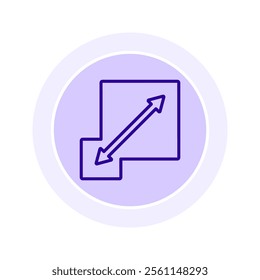 Scalability color circle icon , vector, pixel perfect, illustrator file