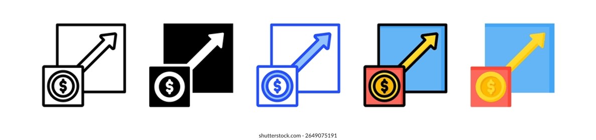 Scalability Icon Collection With Multiple Styles