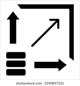 Scalability Icon Element For Design