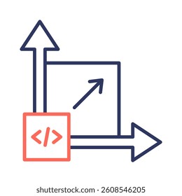 Scalability Icon Element for Design
