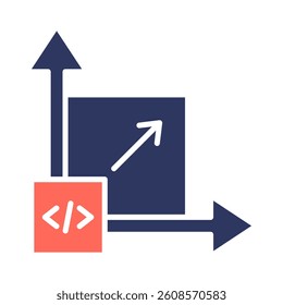 Scalability Icon Element for Design