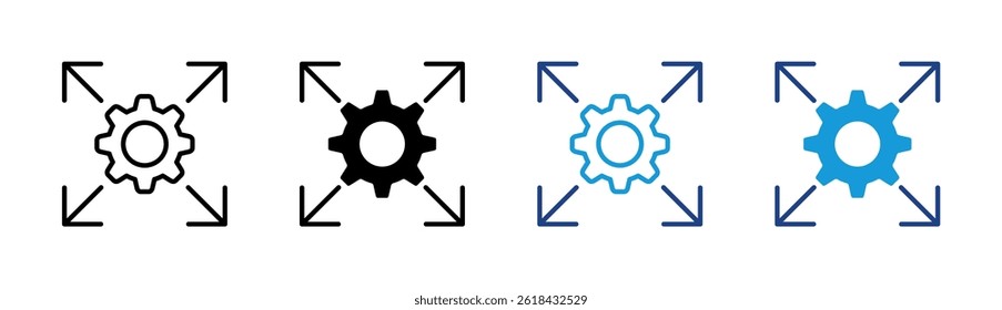 Scalability Icon Element For Design