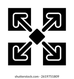 Scalability Icon Element For Design