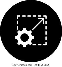 Scalability Icon Element For Design