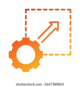 Elemento de ícone de escalabilidade para design