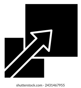 Ilustración vectorial de línea de icono de escalabilidad