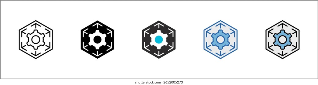 Scalability Icon Pack Multistyle Illustration