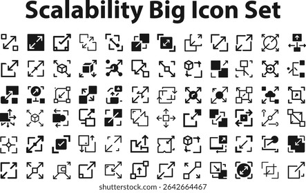 Colección, bocetos, ilustraciones del logotipo, símbolos del Web, paquete de los pictogramas del estilo del esquema aislado en el fondo blanco. Gráficos de Vector. Ilustración de stock