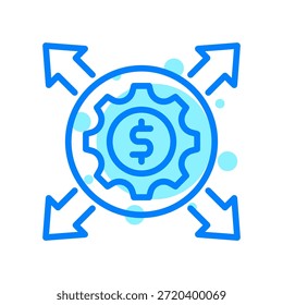 Ícone De Escalabilidade Na Ilustração Do Vetor De Forma