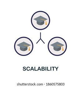 Scalability icon. Simple element from online education collection. Creative Scalability icon for web design, templates, infographics and more