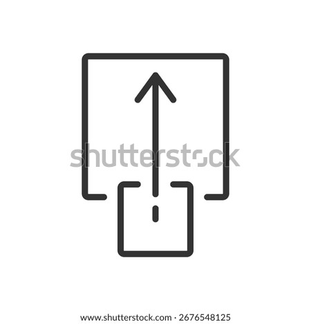 scalability icon, size or resize, scalable system, expand, vector icon