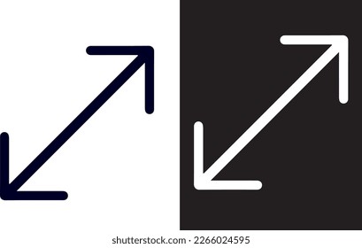 Escalabilidad Diseño vectorial de iconos blanco y negro