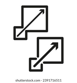 Scalability icon. Vector illustration. EPS 10.