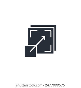 scalability icon. vector.Editable stroke.linear style sign for use web design,logo.Symbol illustration.