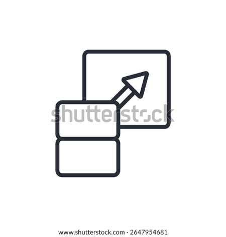 scalability icon. vector.Editable stroke.linear style sign for use web design,logo.Symbol illustration.