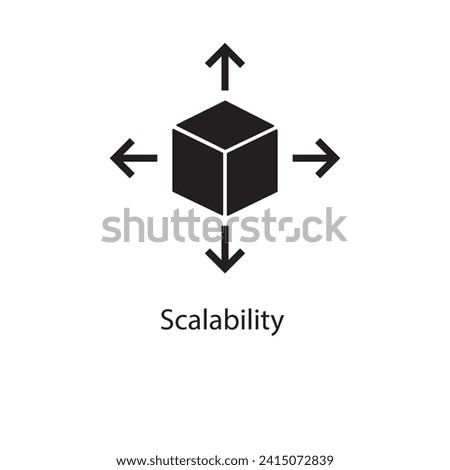 Scalability icon. scalability icon for web design, apps, simple flat illustration on white background..eps