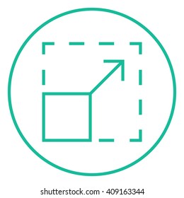 Scalability line icon.