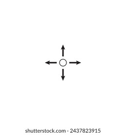 Scalability or linear Spreading  icon in flat style,Distribution abstract metaphor contour symbol, scalable system.  Line vector design for web site, UI, mobile app.  extension icon, illustration 