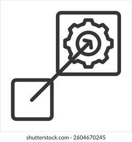 Scalability Outline Icon Vector Illustration
