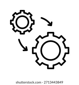 Scalability Outline Icon Vector Illustration