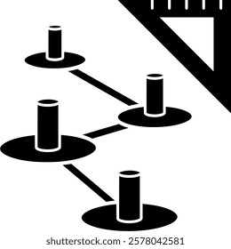 Scalability Planning Icon Glyph Vector Illustration