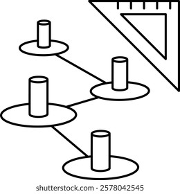 Scalability Planning Icon Line Vector Illustration