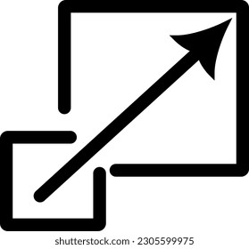 Escalabilidad o icono escalable de vector de arte de línea de sistema para aplicaciones y sitios web. Diseño vectorial reemplazable.