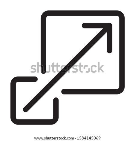 Scalability or scalable system line art vector icon for apps and websites ストックフォト © 