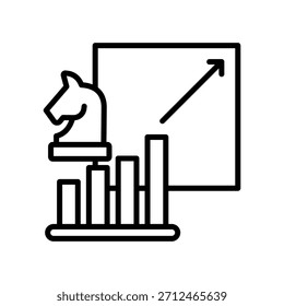 Scalability Strategy Icon Line Vector Illustration