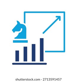 Scalability Strategy Icon Mixed Vector Illustration