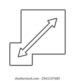 Scalability thinline icon , vector, pixel perfect, illustrator file