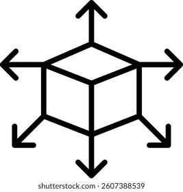 Scalability Vector Iine Icon Design
