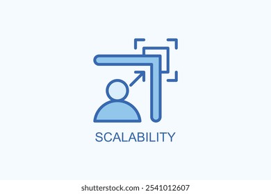 Scalability vector or logo sign symbol illustration