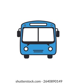 Scalable bus icon ideal for logo design, branding projects, websites, and mobile apps. A simple design suitable for various transportation-related applications. High-quality vector for easy editing.