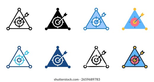 Scalable Business Model icon set multiple style collection 
