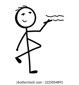 A scalable doodle icon of lecturer 
