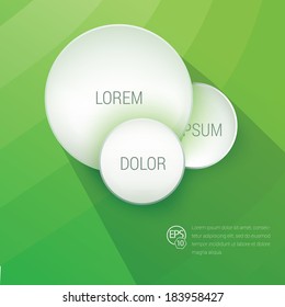 Scalable eps10 Vector design. Info chart illustration elements green edition