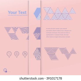 Scalable Eps10 Vector Layout Template for Your Letters and Numbers and Text List Design

