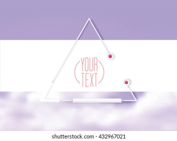 Scalable Eps10 Vector Robot Style  Triangle Composition for Your Bright Creative Layout Template Design