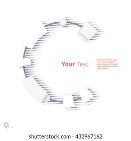 Scalable Eps10 Vector Robot Style Composition for Your Bright Creative Layout Template Design