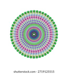 Mandala de design plano escalável com motivos florais vibrantes, perfeito para uso digital.