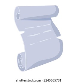 A scalable flat icon of parchment