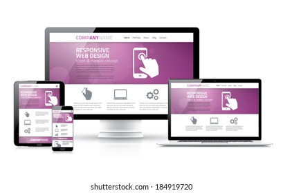 Scalable and flexible html, css, marketing responsive web design