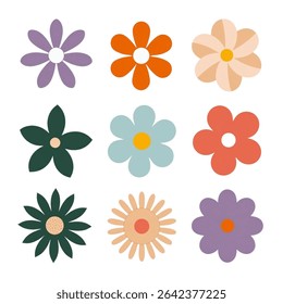 Scalable flower icons ideal for logo design branding website decoration or any project needing cheerful floral elements. Use these versatile assets to add a touch of spring to your designs.